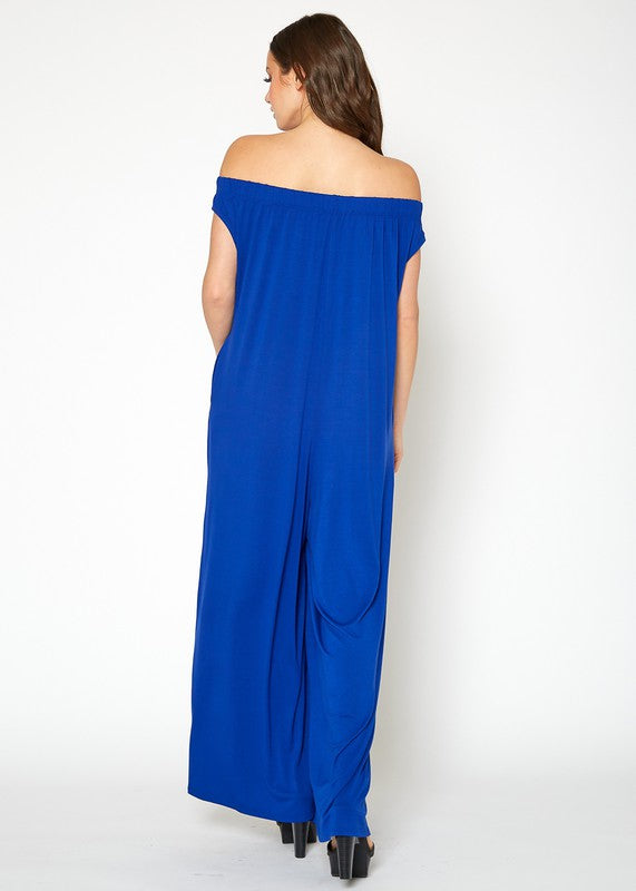 Sweet Lady Off Shoulder Wide Leg Jumpsuit