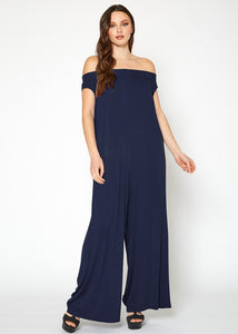 Sweet Lady Off Shoulder Wide Leg Jumpsuit