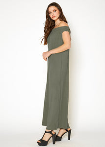 Sweet Lady Off Shoulder Wide Leg Jumpsuit