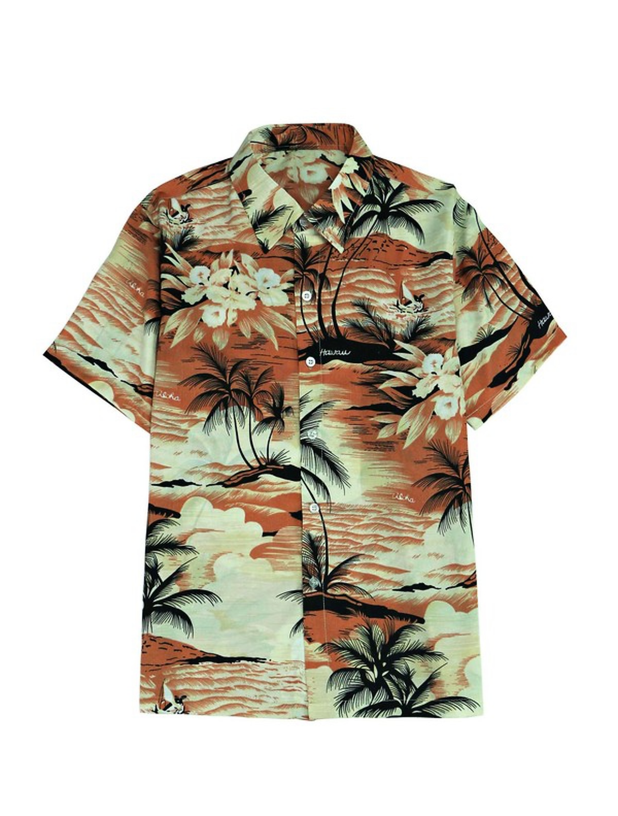 Orange Hawaiian Shirt